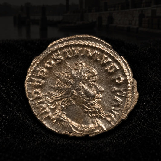Postumus Ancient Roman Silver Antoninianus — Founder of the Gallic Empire (AD 260–269) — NGC Certified - Kinzer Coins