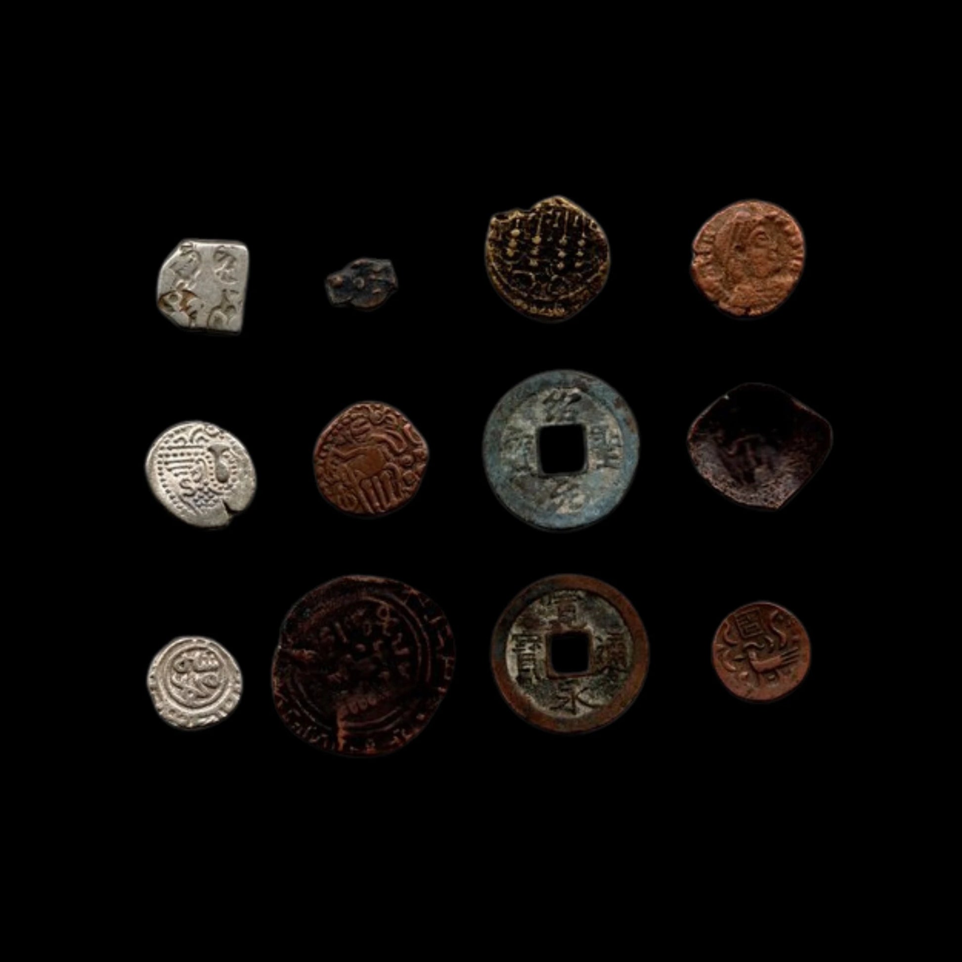 Religions of The Ancient World: Box of 12 Ancient Coins (about 1700 - 2500 years ago) - Kinzer Coins