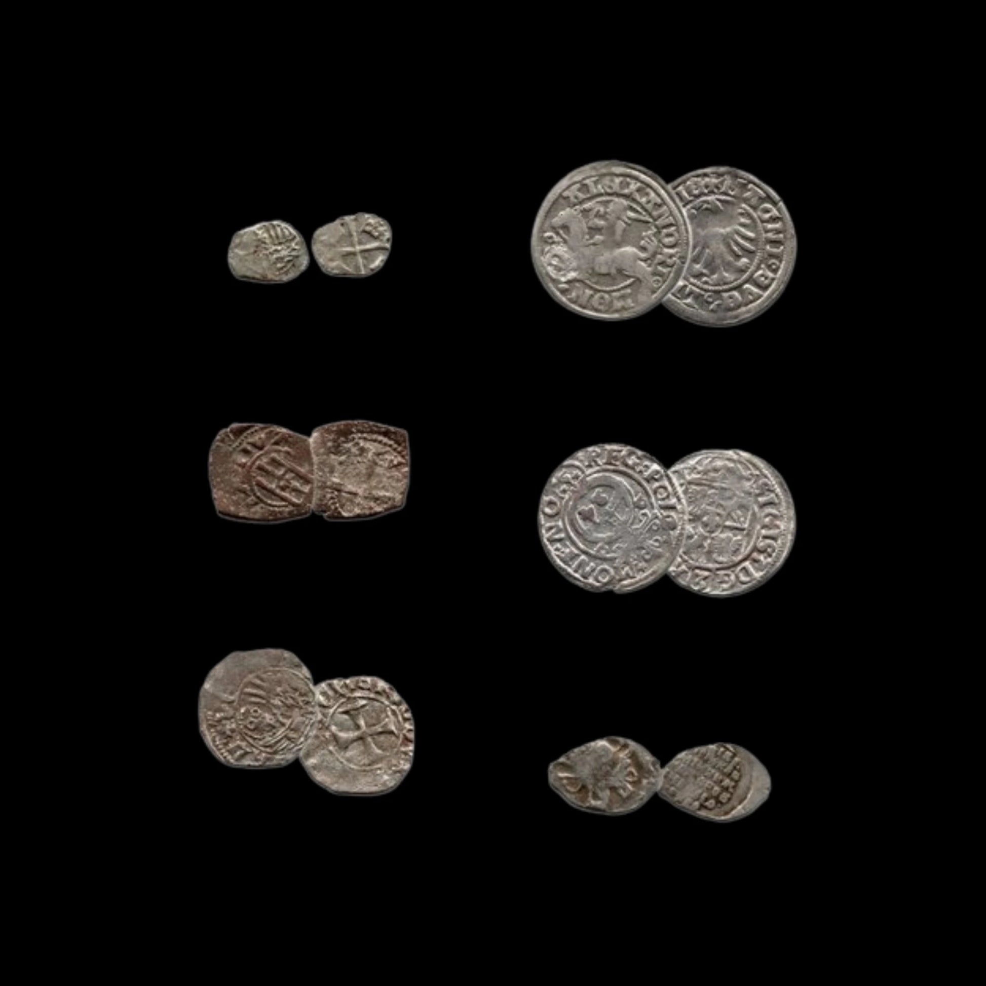 Renaissance: Boxed Set of Six Silver Coins (about 500 - 600 years ago) - Kinzer Coins