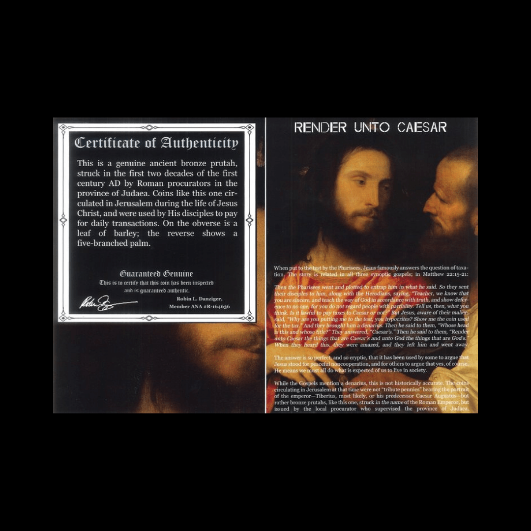 Render Unto Caesar – Judaean Coins of the Augustan Procurators (27 BC – AD 14) - Kinzer Coins