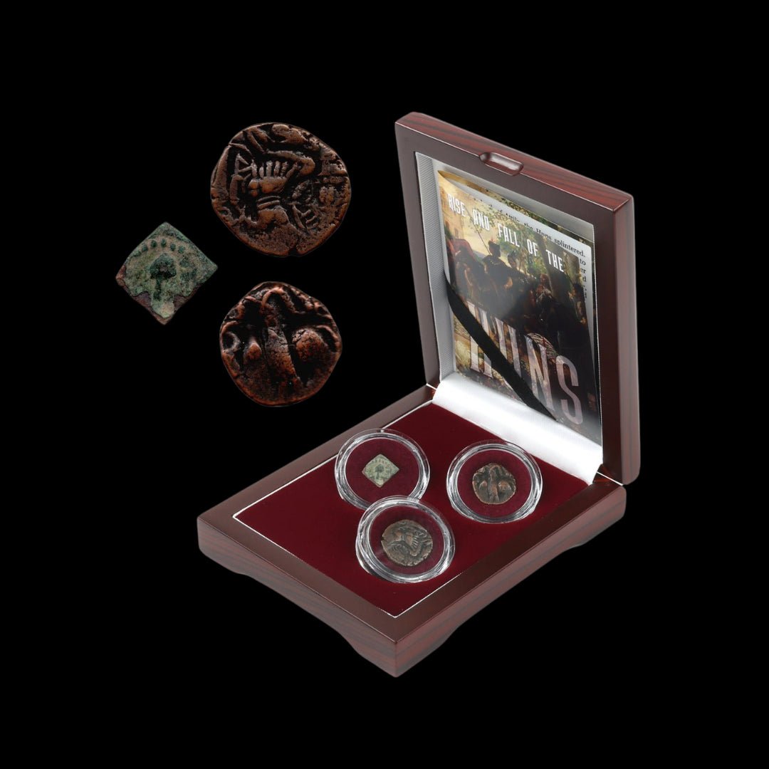 Rise and Fall of the Huns: A Collection of Three Hunnic Coins (about 1,550 - 1,650 years ago) - Kinzer Coins