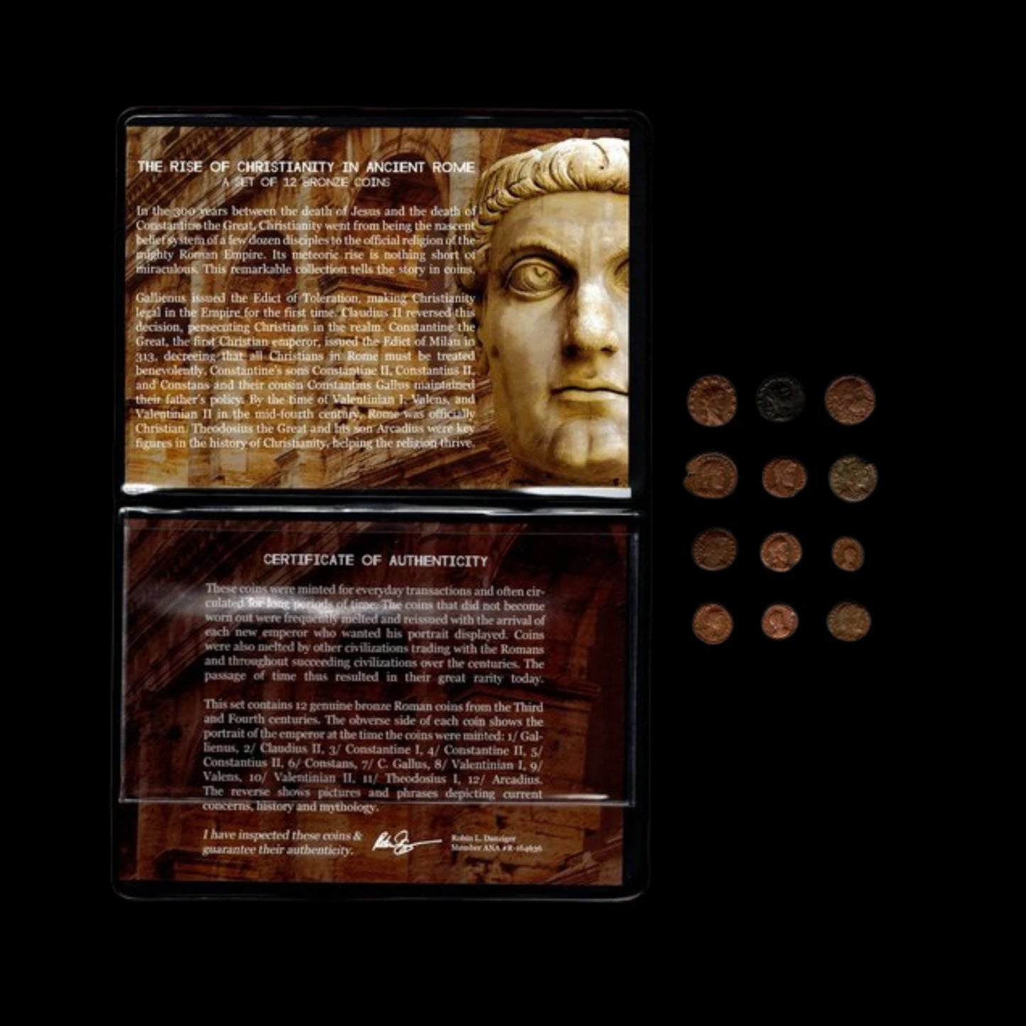Rise of Christianity in Ancient Rome – Twelve Bronze Coins (3rd–4th Century AD) - Kinzer Coins