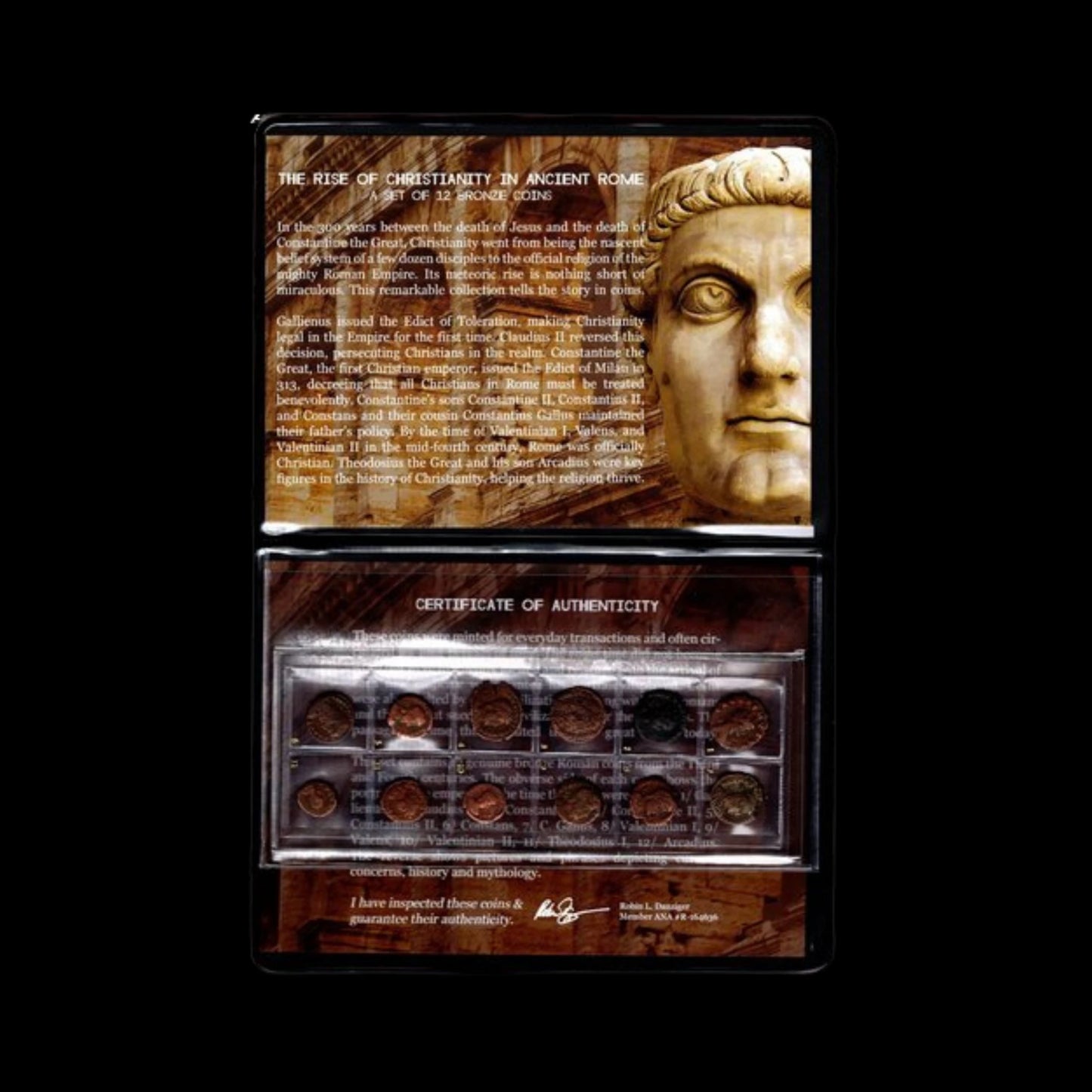 Rise of Christianity in Ancient Rome – Twelve Bronze Coins (3rd–4th Century AD) - Kinzer Coins