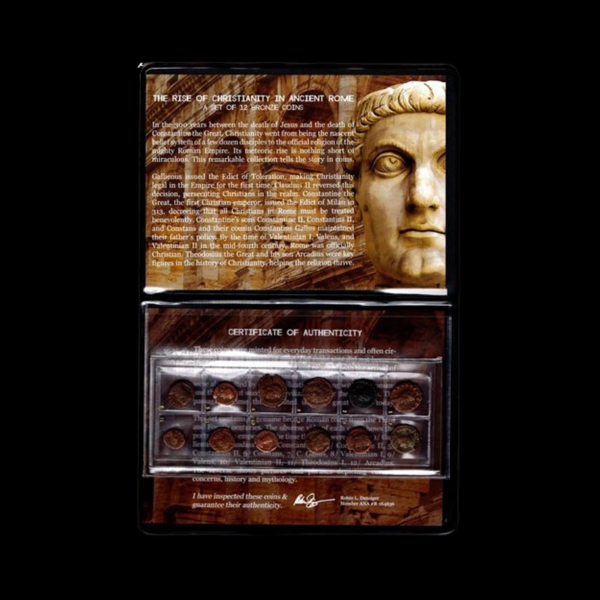 Rise of Christianity in Ancient Rome – Twelve Bronze Coins (3rd–4th Century AD) - Kinzer Coins
