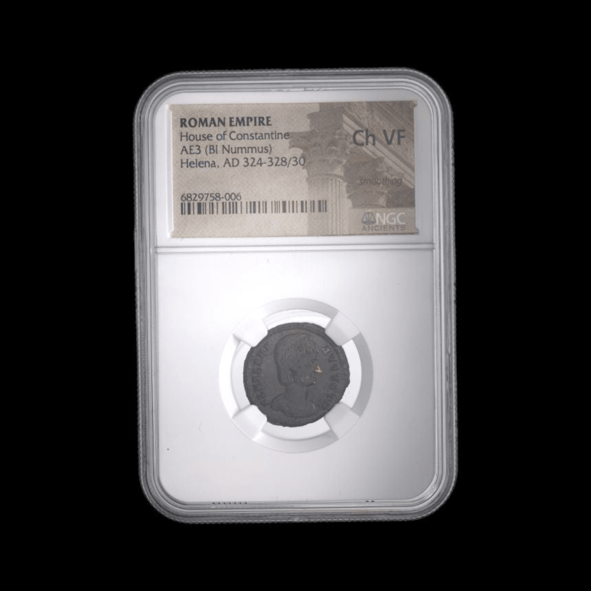 Roman Bronze AE3 of Helena, Mother of Constantine the Great NGC (AD 324–337) - Kinzer Coins