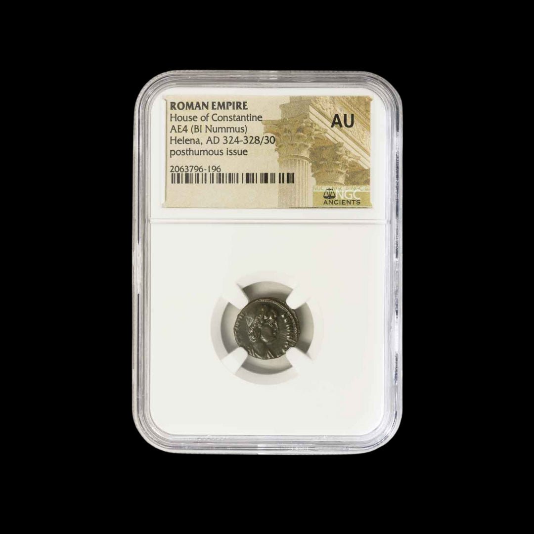 Roman Bronze Coin – Empress Helena (about 1,690 years old) – Mother of Constantine the Great & Early Christian Empress – NGC Certified - Kinzer Coins