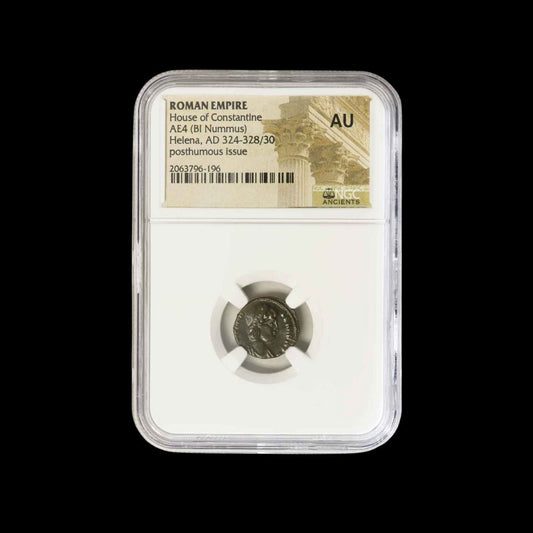 Roman Bronze Coin – Empress Helena (about 1,690 years old) – Mother of Constantine the Great & Early Christian Empress – NGC Certified - Kinzer Coins