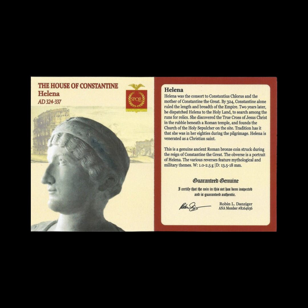 Roman Bronze Coin – Empress Helena (about 1,700 years old) – Mother of Constantine the Great & Early Christian Empress – NGC Certified - Kinzer Coins