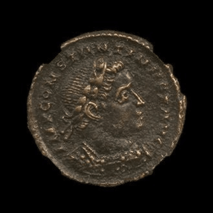 Roman Bronze Coin of Constantine the Great NGC – London Mint (AD 307–337) NGC (VF) - Kinzer Coins