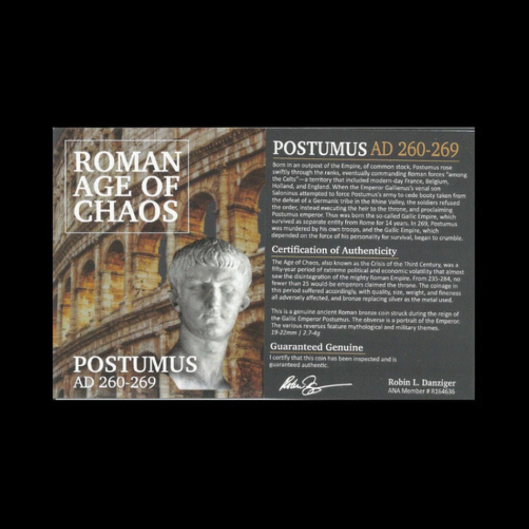 Roman Bronze Coin of Postumus (about 1,760 - 1,770 years ago) South Petherton Hoard NGC VF - Kinzer Coins