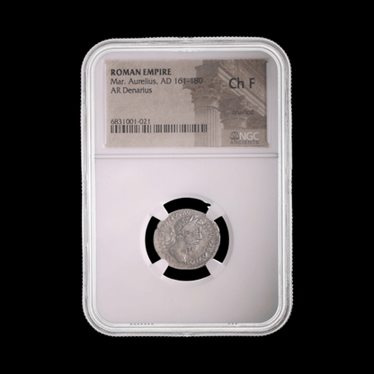 Roman Denarius of Marcus Aurelius NGC | Stoic Philosopher Emperor (AD 161–180) - Kinzer Coins