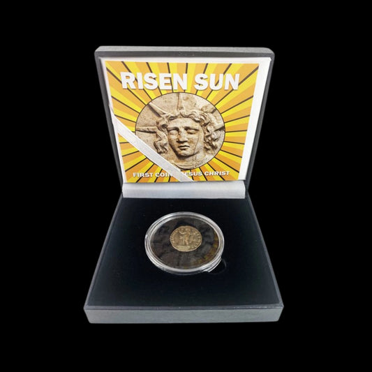 Roman Empire — Constantine I “The Great” (AD 306–337) — Æ Follis, ca. AD 316–320 — The Risen Sun: The First Coin of Christ - Kinzer Coins