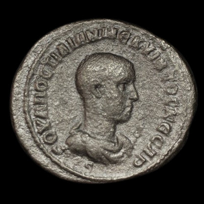Roman Provincial Billon Tetradrachm (Large Silver - Alloy Coin) of Emperor Hostilian (about 1770 years ago) - Kinzer Coins