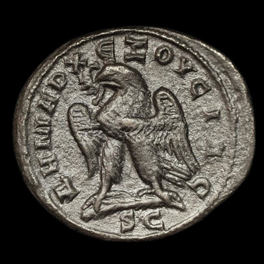 Roman Provincial Billon Tetradrachm (Large Silver - Alloy Coin) of Emperor Hostilian (about 1770 years ago) - Kinzer Coins