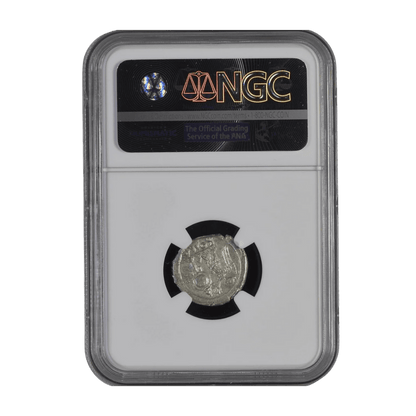 Roman Republic AR Victoriatus — Victory Erects the Trophy, Silver of Triumph in the Hannibalic War (c. 211–208 BC) - Kinzer Coins