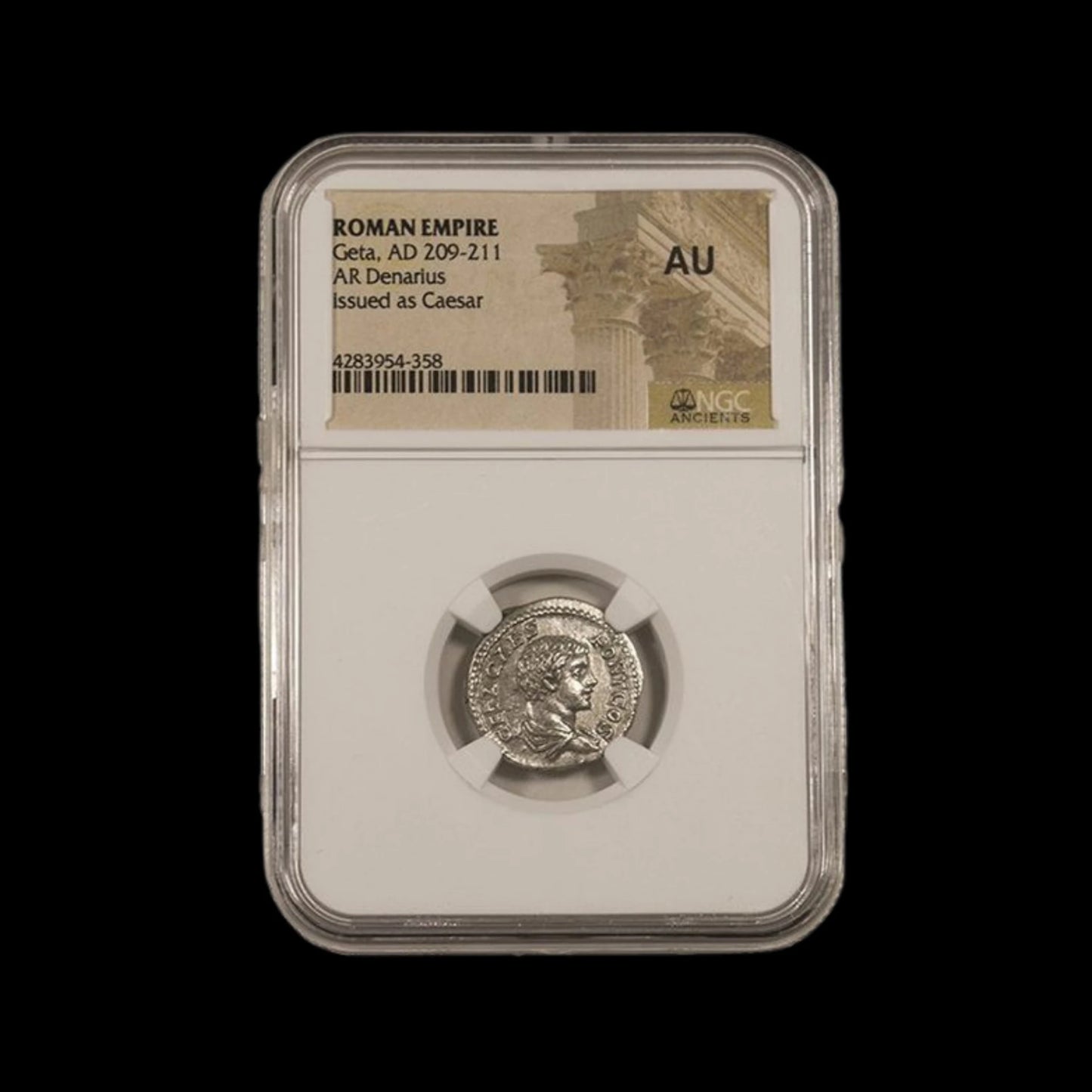 Roman Silver Coin – Emperor Geta (about 1,800 years old) – NGC Certified – Featured in Gladiator II - Kinzer Coins