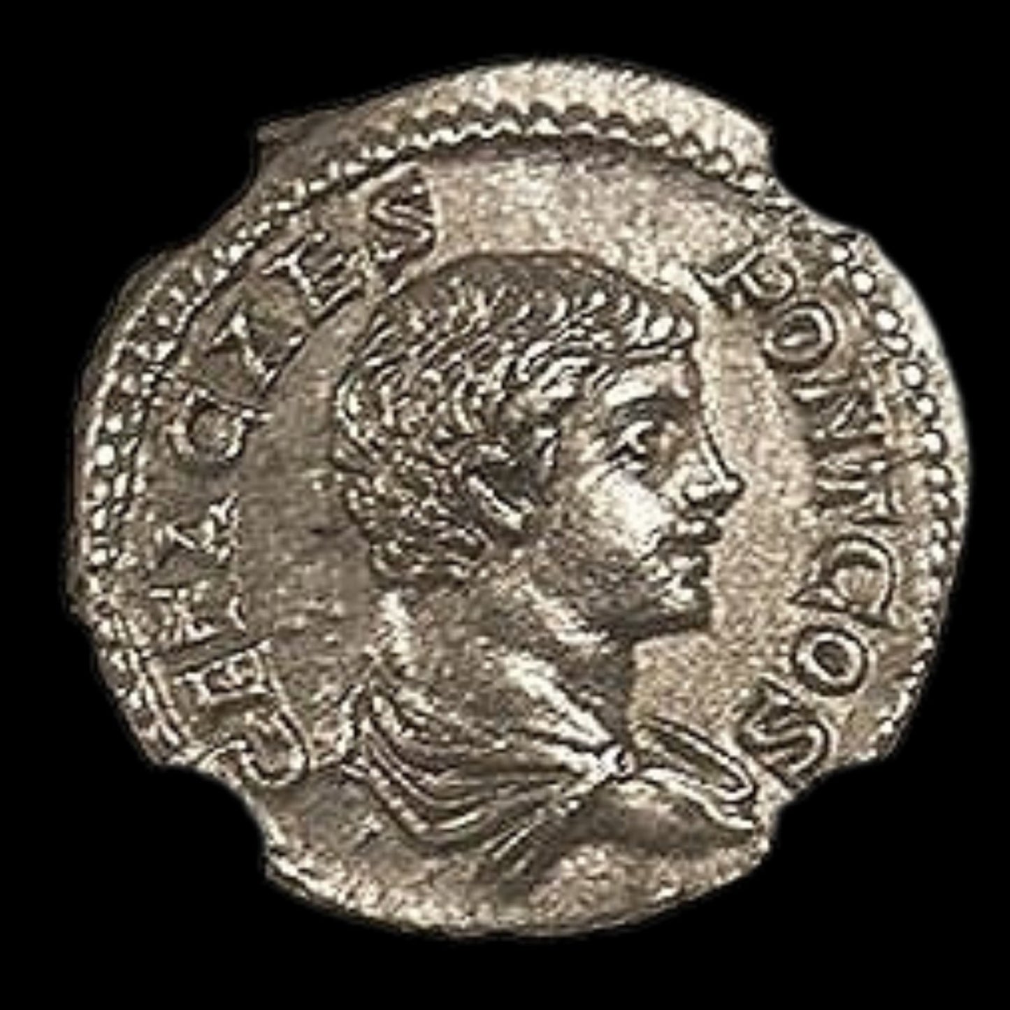 Roman Silver Coin – Emperor Geta (about 1,800 years old) – NGC Certified – Featured in Gladiator II - Kinzer Coins