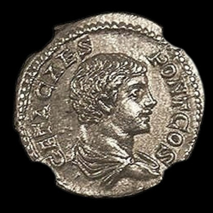 Roman Silver Coin – Emperor Geta (about 1,800 years old) – NGC Certified – Featured in Gladiator II - Kinzer Coins