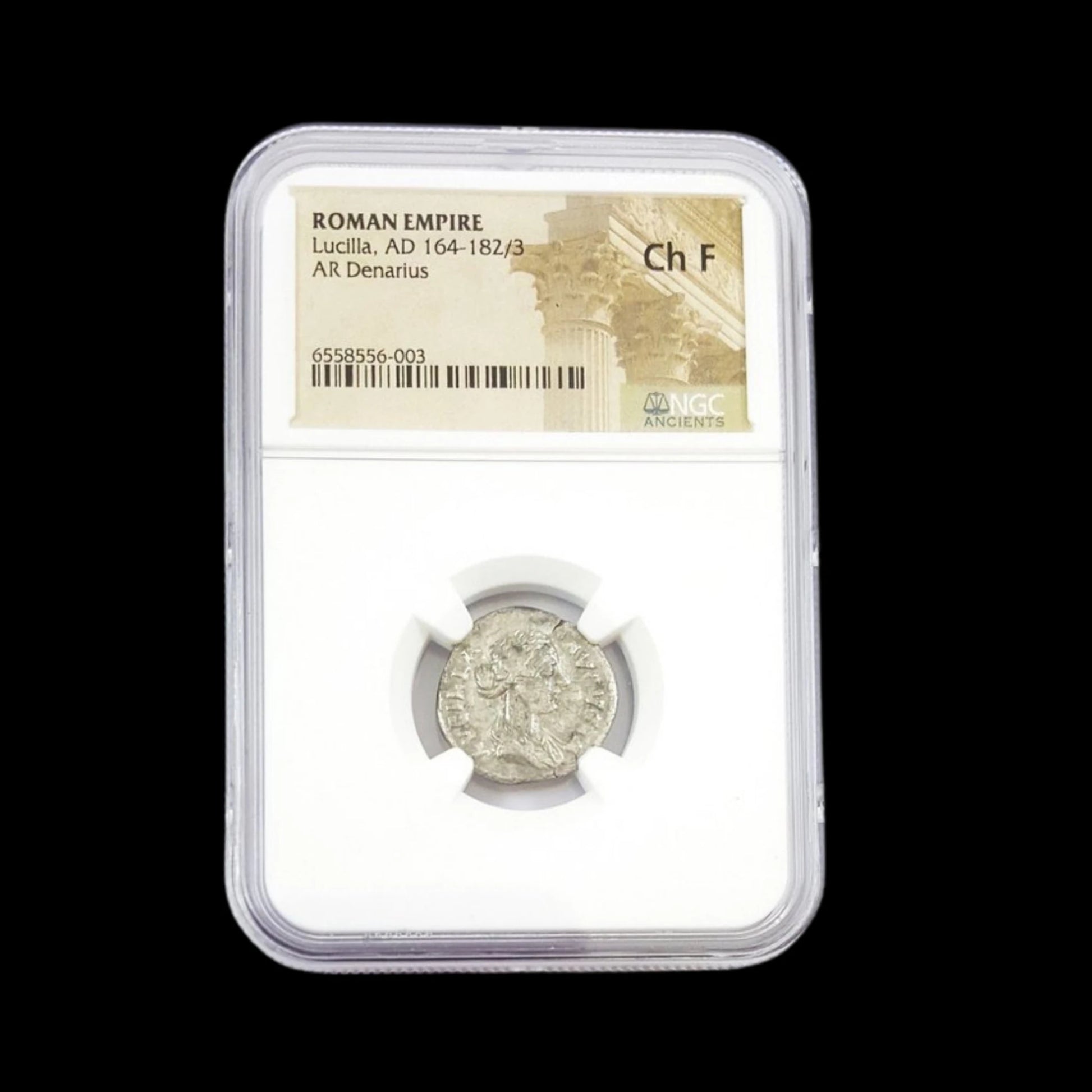 Roman Silver Denarius of Empress Lucilla — Daughter of Marcus Aurelius, from the Era that Inspired Gladiator - Kinzer Coins