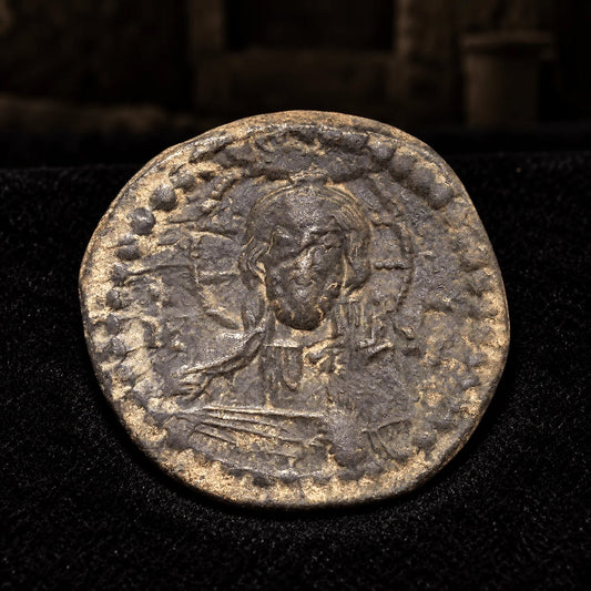 Romanus IV Ancient Byzantine Bronze Coin — Jesus Christ, Before Manzikert (AD 1068–1071) - Kinzer Coins