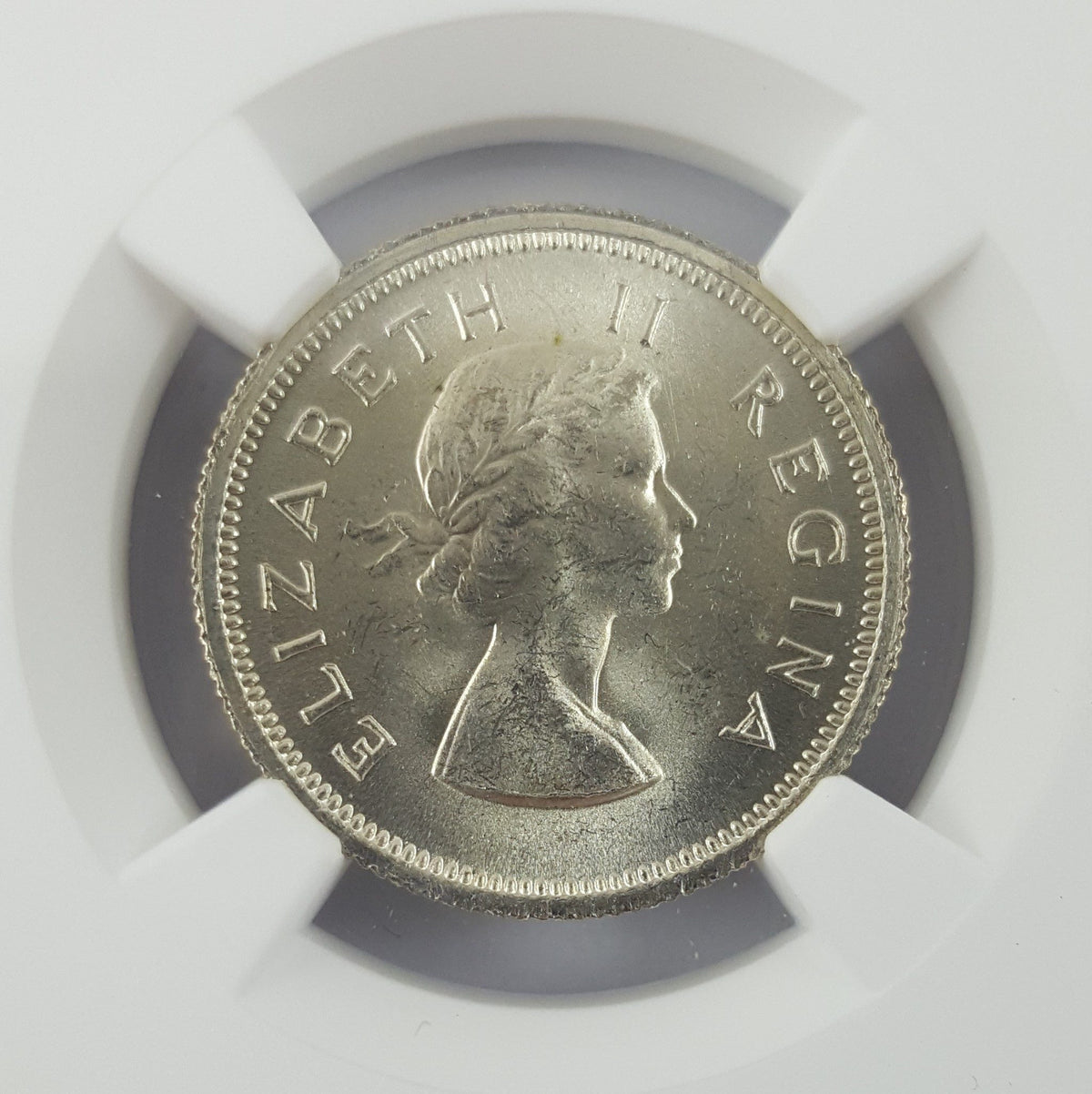 South Africa 1959 Sixpence — Queen Elizabeth II — representative supplier photograph 3