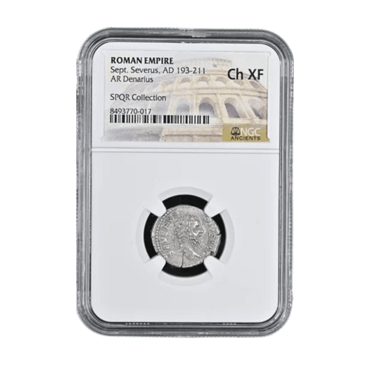 Septimius Severus AR Denarius — Choice XF Silver of the Emperor Who Put the Army First (AD 193–211) - Kinzer Coins