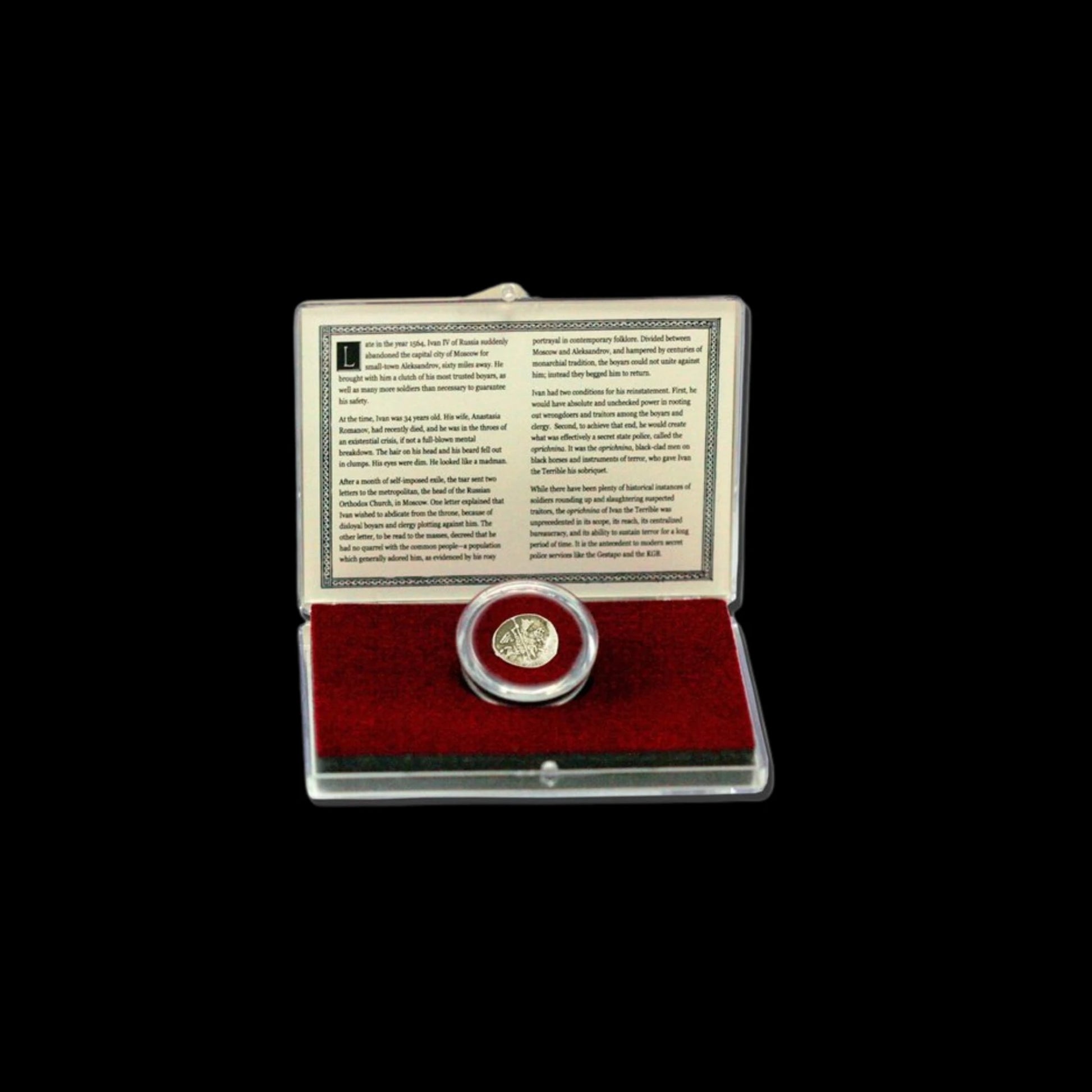 Silver Kopek of Ivan IV “the Terrible” – First Tsar of Russia (Mid - 16th Century AD) - Kinzer Coins