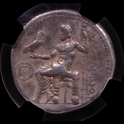 Silver of a Conqueror — Choice VF Alexander the Great Tetradrachm - Kinzer Coins