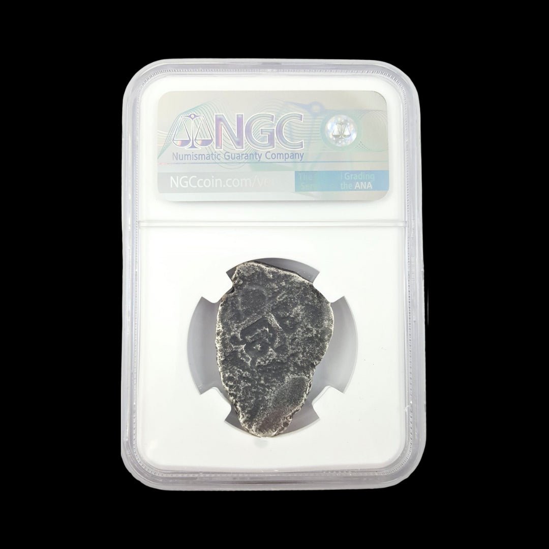 Spanish Silver 8 - Real Fragment from the Vliegenthart Shipwreck (about 290 years ago) - Kinzer Coins