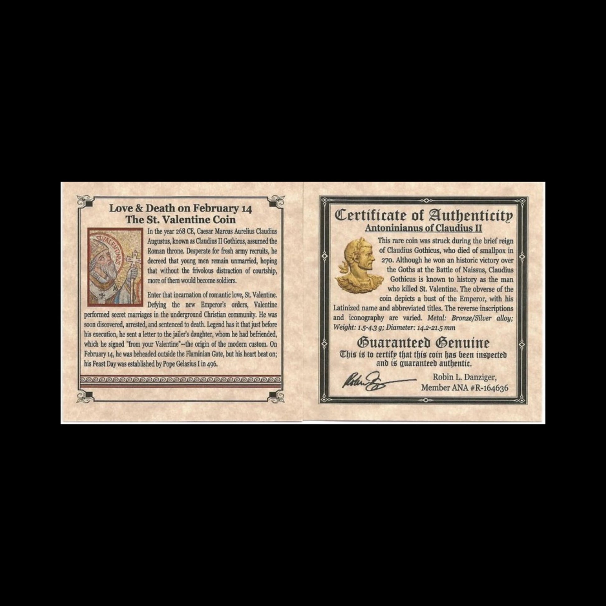 St. Valentine’s Emperor – Bronze Coin of Claudius II Gothicus (AD 268–270) - Kinzer Coins