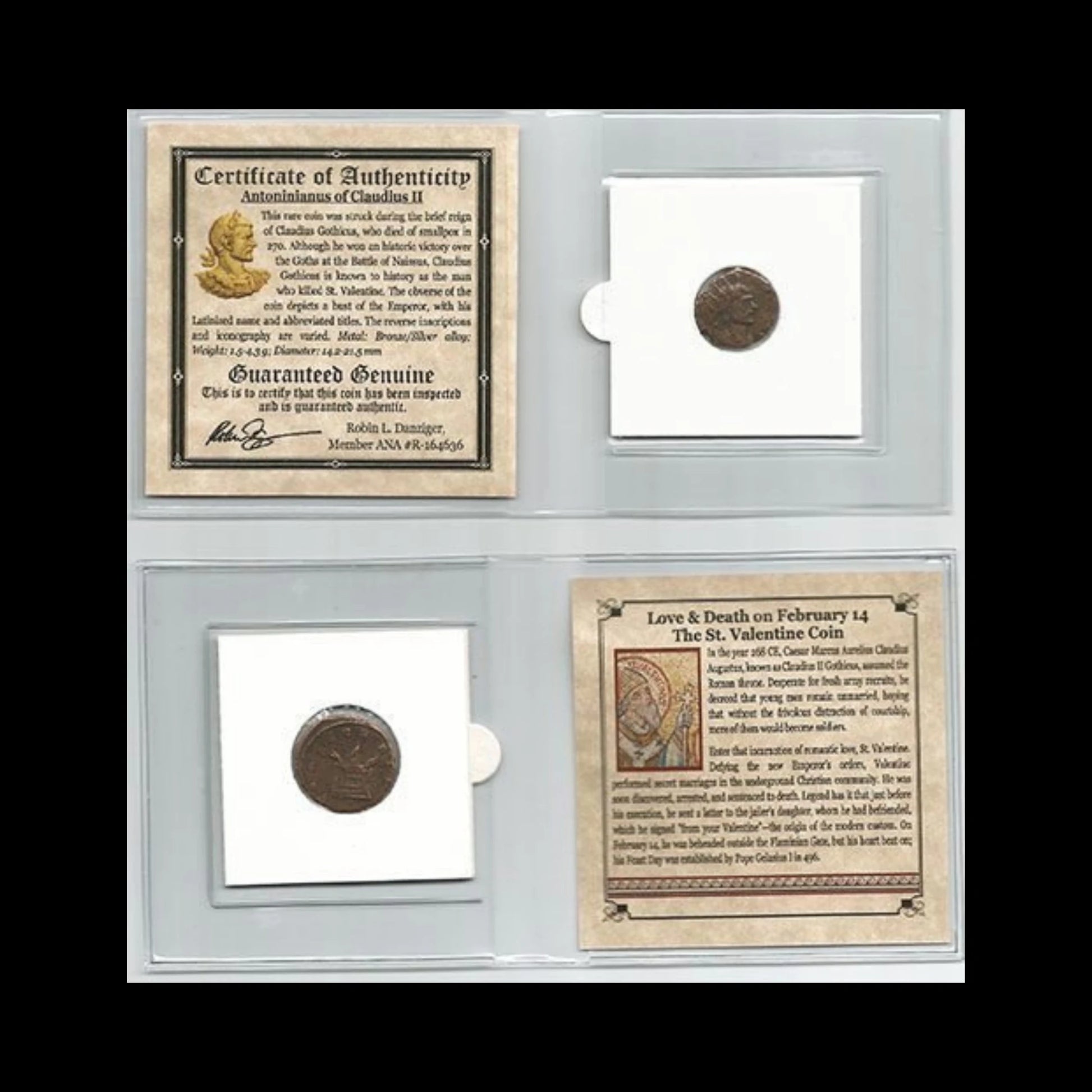 St. Valentine’s Emperor – Bronze Coin of Claudius II Gothicus (AD 268–270) - Kinzer Coins