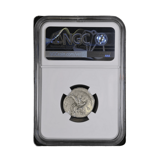 Taras (Calabria) AR Didrachm — Horseman & Dolphin, Magna Graecia at Its Height (c. 280–240 BC) - Kinzer Coins