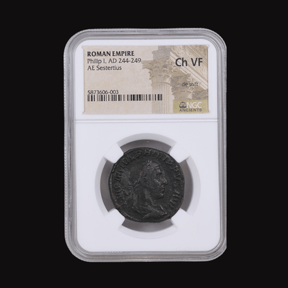 The Emperor of Rome’s 1,000 - Year Celebration — Philip I Bronze Sestertius - Kinzer Coins