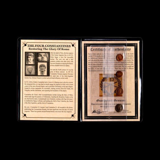 The Four Constantines – A Bronze Coin Album of Constantine the Great and His Sons (Constantine II, Constantius II, and Constans), Rulers Who Led Rome’s Transformation into the Christian Empire - Kinzer Coins