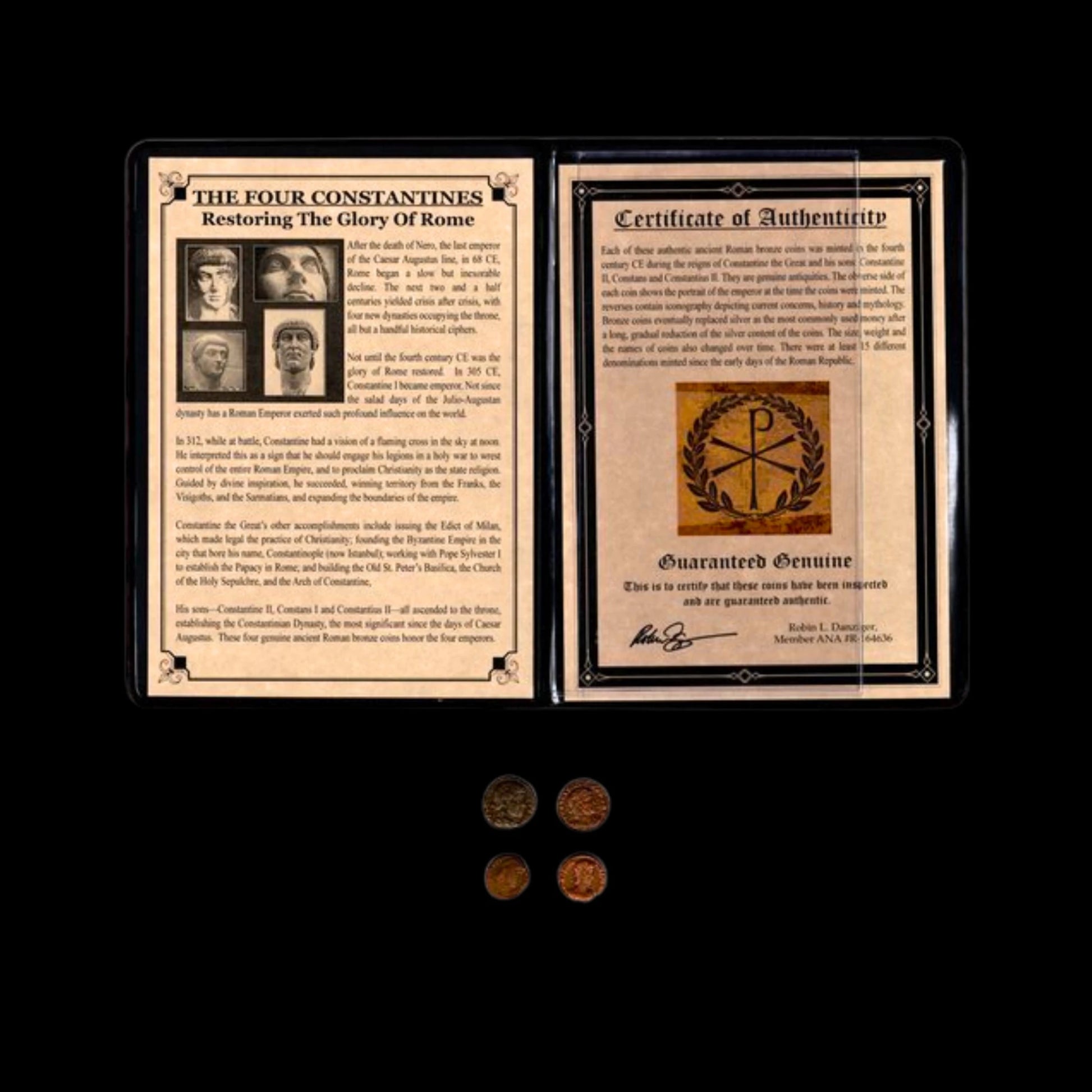 The Four Constantines – A Bronze Coin Album of Constantine the Great and His Sons (Constantine II, Constantius II, and Constans), Rulers Who Led Rome’s Transformation into the Christian Empire - Kinzer Coins