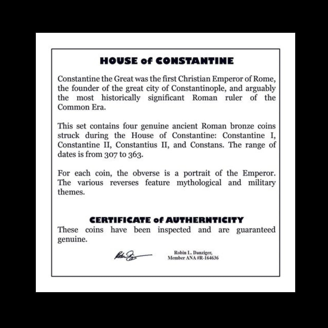 The House of Constantine – Bronze Coins of the First Christian Rulers (4th Century AD) - Kinzer Coins
