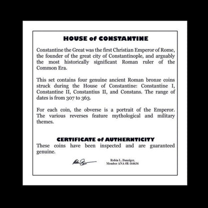 The House of Constantine – Bronze Coins of the First Christian Rulers (4th Century AD) - Kinzer Coins
