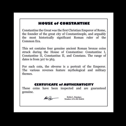 The House of Constantine – Bronze Coins of the First Christian Rulers (4th Century AD) - Kinzer Coins