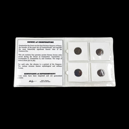 The House of Constantine – Bronze Coins of the First Christian Rulers (4th Century AD) - Kinzer Coins