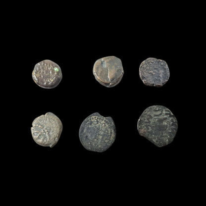 The Jewish Wars with Rome: A Box of 6 Ancient Bronze Coins - Kinzer Coins