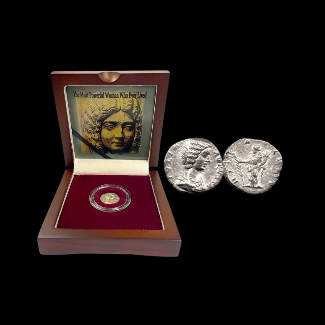 The Most Powerful Woman Who Ever Lived – Julia Domna Silver Denarius (AD 193–217) - Kinzer Coins
