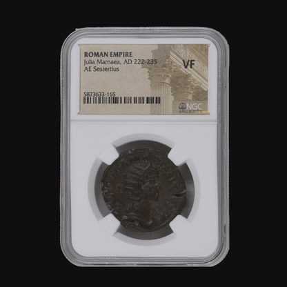 The Power Behind the Throne — Julia Mamaea Bronze Sestertius - Kinzer Coins