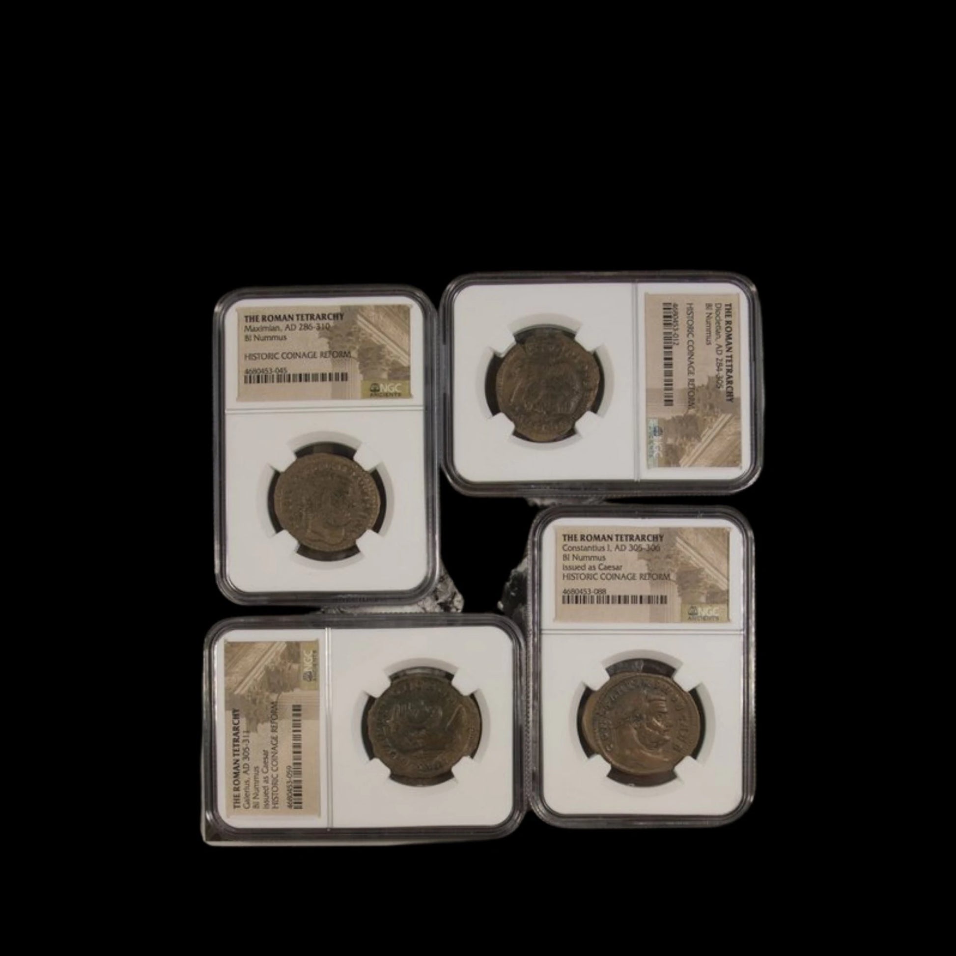 The Roman Tetrarchy: A Collection of Four NGC - Slabbed Coins - Kinzer Coins