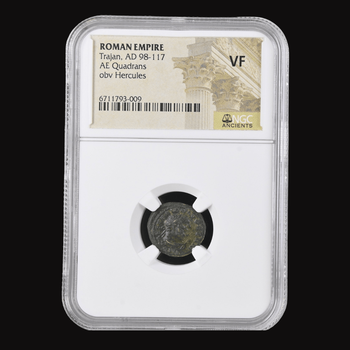 The Smallest Coin of a Giant Empire — Trajan AE Quadrans with Hercules - Kinzer Coins