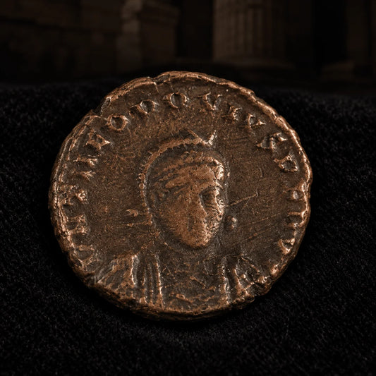 Theodosius II Roman Bronze AE3 — NGC - Kinzer Coins