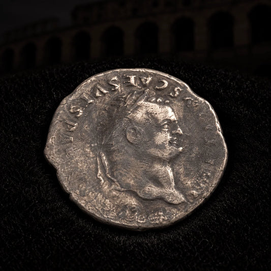 Titus Ancient Roman Silver Denarius — Emperor Who Opened the Colosseum (AD 79–81) — NGC Certified - Kinzer Coins