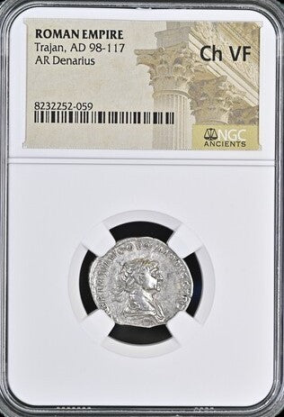 NGC Roman Silver Denarius of Trajan (AD 98–117) — From the Height of the Roman Empire
