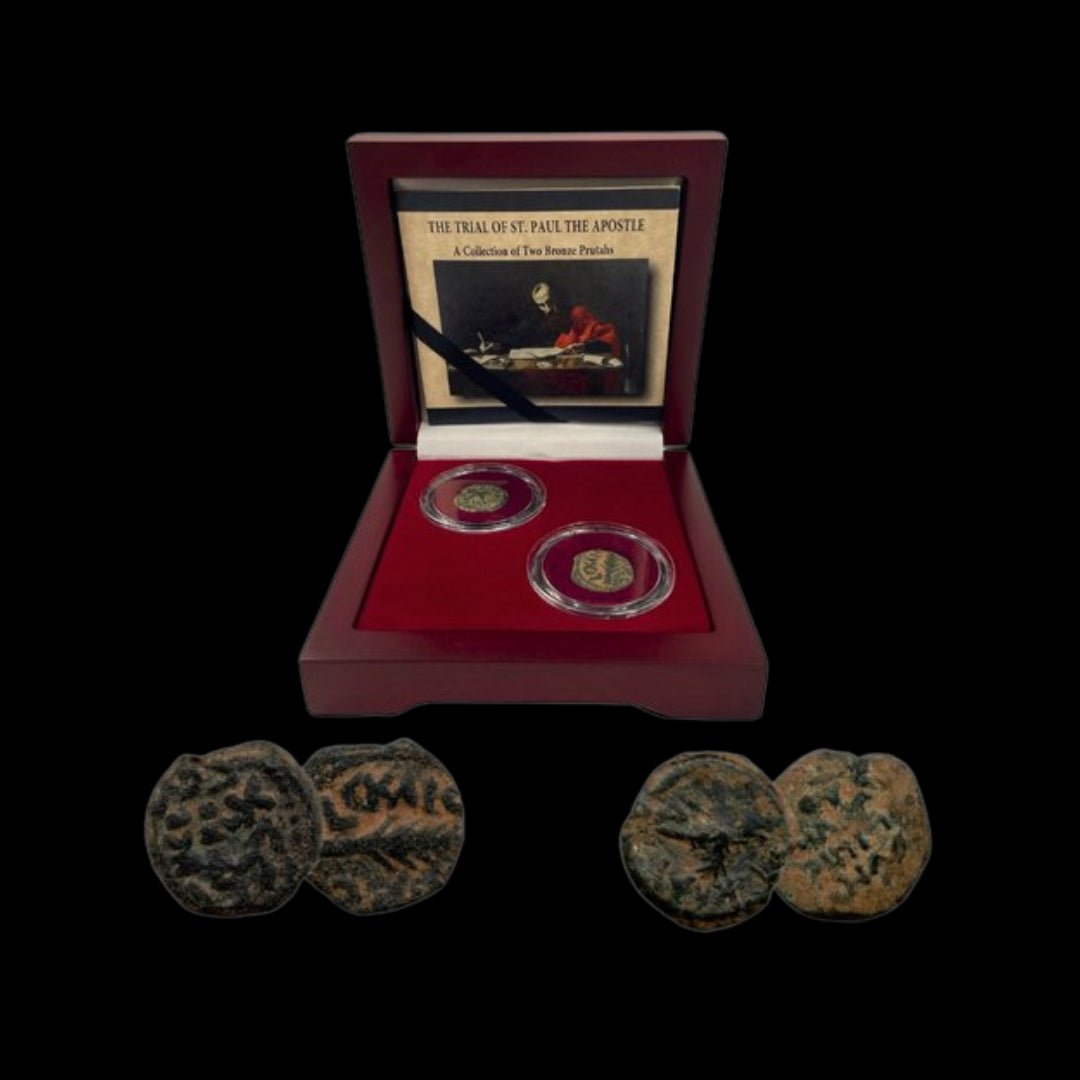 Trials of St. Paul: Two Ancient Bronze Coins (about 1970 - 1960 years ago) - Kinzer Coins