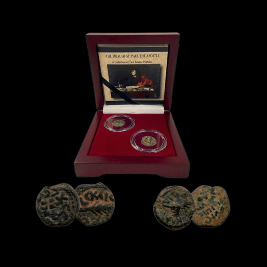 Trials of St. Paul: Two Ancient Bronze Coins (about 1970 - 1960 years ago) - Kinzer Coins
