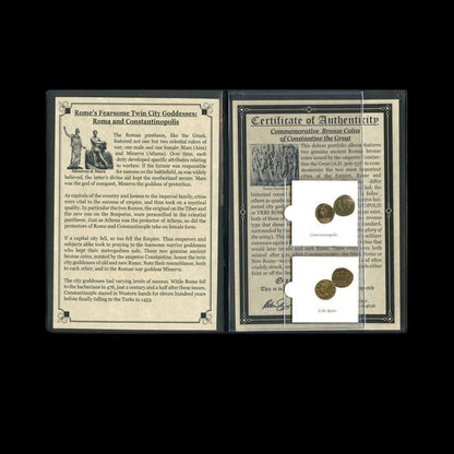 Twin City Goddesses – Roma and Constantinopolis Commemorative Coins (c. AD 330–337) - Kinzer Coins